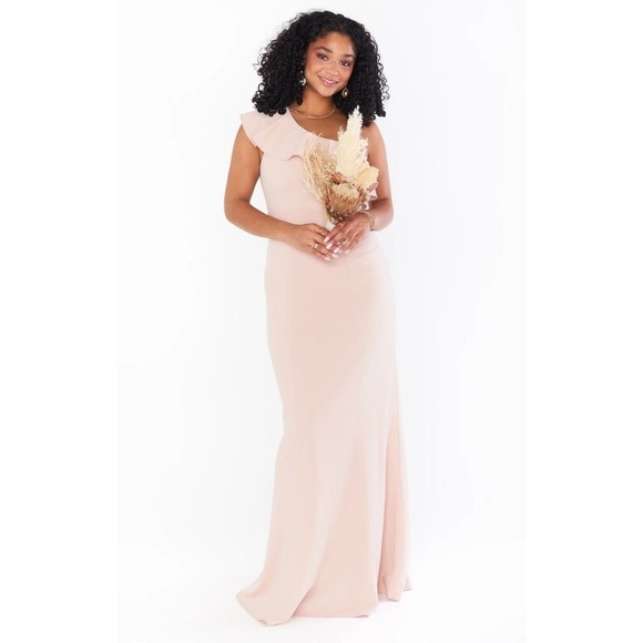 Show Me Your Mumu Florentine Maxi Dress Dusty Blush Stretch XS - Picture 4 of 4